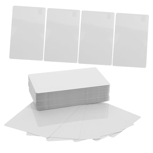 Tarjetas de visita metálicas de aluminio de 0.21 mm, 50 piezas para presentaciones de impacto