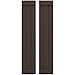 Ekena Millwork ARW103BB311X43TBH Americraft Three Exterior Real Wood Joined Board-n Shutters w/End Batten (Per Pair), 10 1/2"W x 43"H, Raisin Brown