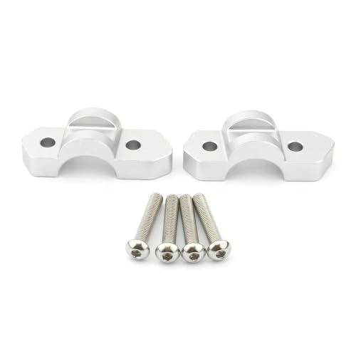 Abrazadera de manillar elevador para moto R1300GS 2023-2024 en acabado plateado