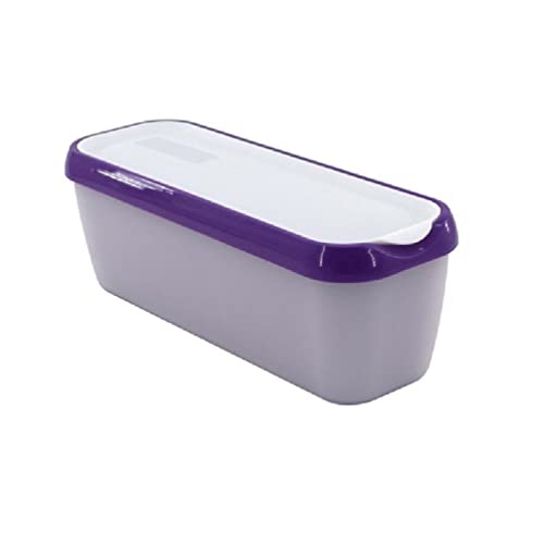 DSXH Bac Stockage Crème Glacée Rectangulaire Réutilisable Moule Récipient Boîte Crème Glacée Avec Couvercle Cuisine Réfrigérateur Stockage Maison Congélateur Conteneurs Pour Le Des (Violet)