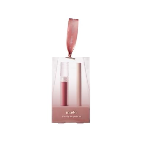 mude Glacé Lip Tint 09 Plum Tea&Lip Liner Special Set Gift for Her Have a Plumped-Looking Lips with Blendable Lip Liner Cover