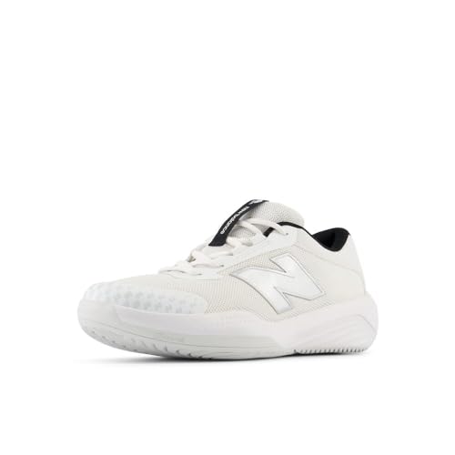 New Balance 996 V6 Tennis Shoe, White/Black, 1 Wide US...