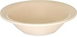 Carlisle FoodService Products Kingline Reusable Plastic Bowl Fruit Bowl for Home and Restaurant, Melamine, 5 Ounces, Tan, (Pack of 48)