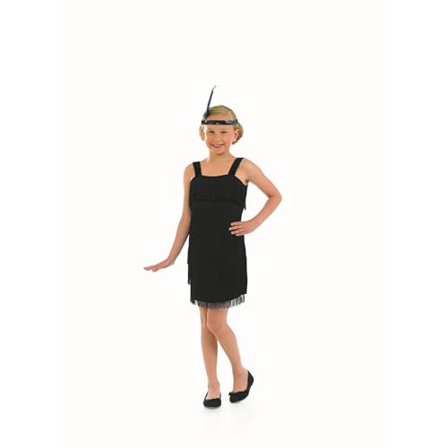 Vestido negro estilo flapper para niñas miniatura 5