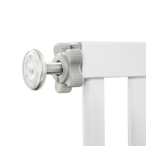 ieLsngai Haustiergitter Extra Hoch Höhe 150cm, Breite verstellbar 90-97cm, Sicherheits-Haustiergitter, Automatische Schließung, Stababstand 3.5cm, 270°Türöffnung,Ohne Bohren für Treppen/Türen