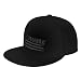 MULIHU Freedom American Flag Trucker Hat for Men Snapback Hats Baseball Cap Flat Brim Hats Black