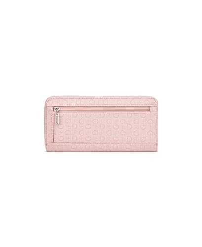 Image of Guess Rose Petal Printed Zipper Abbas Large Zip Around Wallet