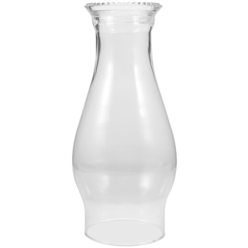 Warmhm Glass Lampshade Glass Globe Lampshade Oil Lamp Chimney Clear Retro Light Cover Oil Lamp Cover Chimney Lamp Shades Lamp Cover for Kerosene Lamp Kerosene Fuel Dome Cover L888 Candle