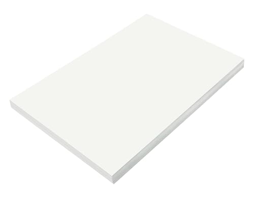 Prang (Formerly SunWorks) Construction Paper White 12 x 18 100 Sheets