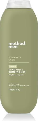 method men 2-in-1 Shampoo and Conditioner, Juniper + Sage, 14 fl oz - image 1