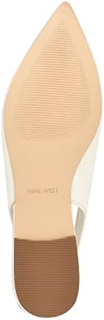 Nine West Women's BLINGY Ballet Flat, Ivory 150, 8.5 | Image 2