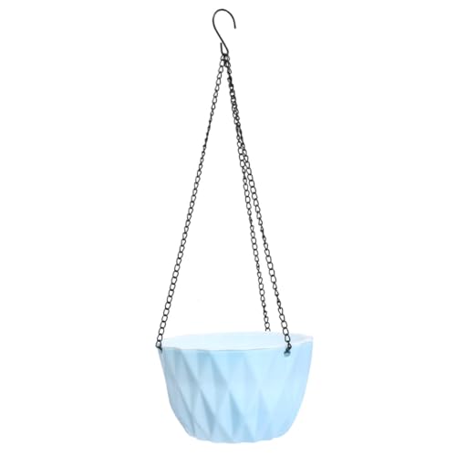 GALPADA 1pezzi Vaso Da Fiori in Plastica Sospeso Per Interni Cestino Per Piante e Tappo Sul Fondo Per Casa