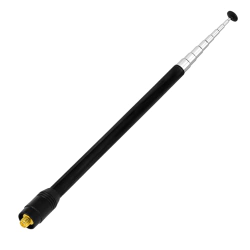 Eightwood 70-1000MHz Wide Band Handheld Telescopic Antenna 9-Section SMA Female Ham Radio Antennae for Baofeng UV5R UV82 Two Way Radios HT Scanner