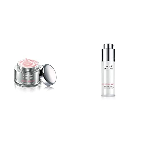 Image of LAKME Absolute Perfect Radiance Skin lightening /Brightening Night Creme 50 g And LAKME Absolute Perfect Radiance Skin Serum, Lightening & Brightening, 30ml