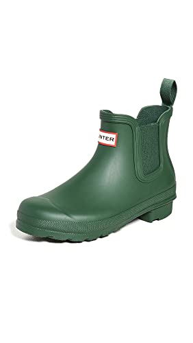 Hunter Women's Chelsea Rain Boot, Green, 6