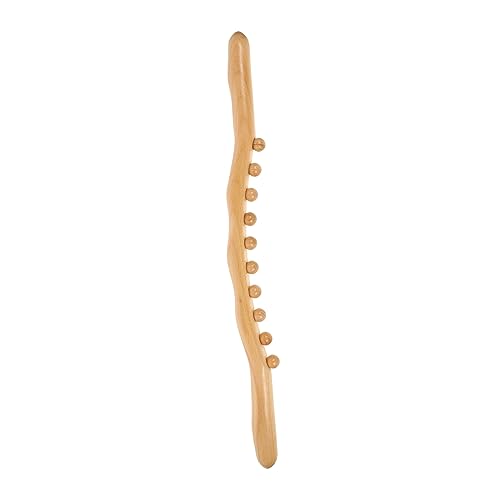 SOESFOUFU Ten-Bead Rolling Stick Manual Massage Tools Lymph Stim Wooden Scraping Tool Whole Body Massager