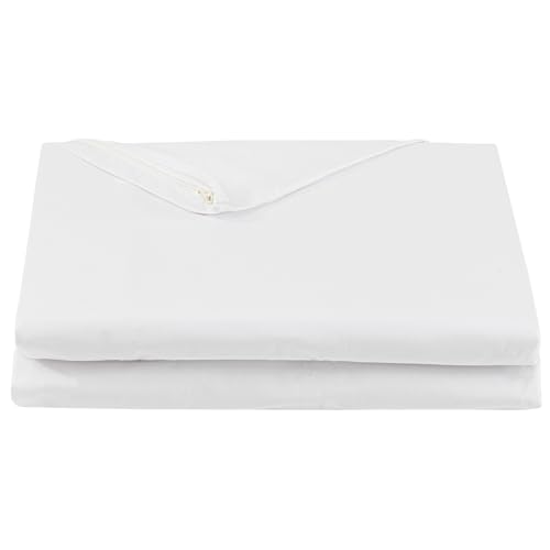 FULI 100% Cotton Cover for Traditional Japanese Floor Futon Mattress, Twin XL, Pure White. Made in Japan