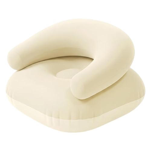 Tumbona inflable - Sofá de inflado rápido flocado de PVC de 29,53 pulgadas | Sofá inflable, silla de aire portátil, muebles de camping, asiento de relajación al aire libre para festivales de playa,