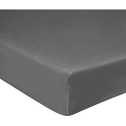 Oakias Queen Fitted Sheet Grey - Single Pack Bottom Sheet - Soft & Breathable Microfiber Fabric - Shrinkage & Fade Resistant Sheet - Machine Washable Cover