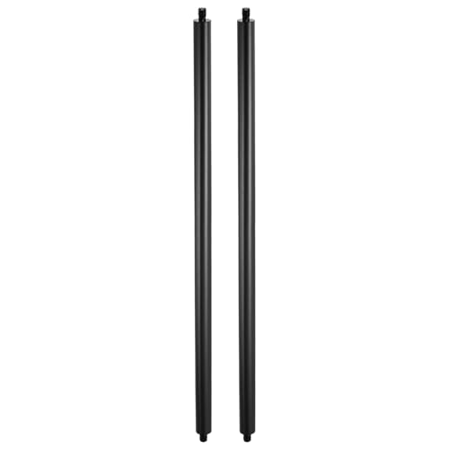 PATIKIL Varilla de extensión de metal de 12 pulgadas, 2 piezas de rosca macho a macho de 1/4 a 20 pulgadas, aleación de aluminio de 0.47 pulgadas, estabilizador ligero, tubo extensor de trípode para