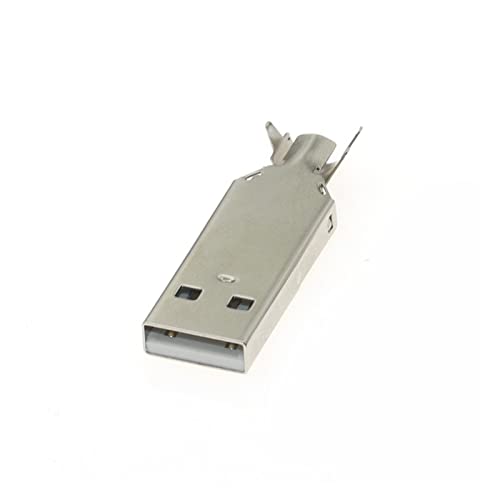 Connecteurs Jack queue mâle USB 2.0 doré fiche 4 broches terminal électrique x10