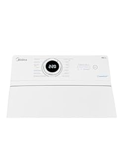 Midea MF10ET70B Lavatrice a Carica Dall'alto 7 kg,Classe A,1200 Giri,Vapore,Motore BLDC,SoftOpener,Porta XL,Bianco