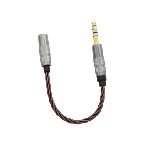 Adaptador de audio para auriculares estéreo Ysyqkn cable de cobre plateado para teletrabajo