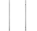 Produktbild bambus-discount.com Torpfosten universal verwendbar in Metall verzinkt Silber mit 255cm - Pfosten für Sichtschutzwände, Elementhalter, Gartenpfosten, Zaunpfosten, Einschlaghülsen, Aufschraubhülsen