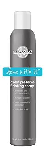 Keracolor Color Preserving Finishing Hair Spray, Keratin Infused UV Protection, Color Enhancement, Buildable Hold, 10 Fl Oz