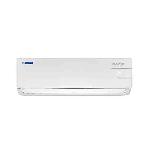 Image of Blue Star 1.5 Ton 3 Star 5 in 1 Convertible Inverter Split AC (Copper, Smart Ready, Stabalizer Free Operation, Super Quiet, Energy Saver, 2023 Model, IB318YKU, White)