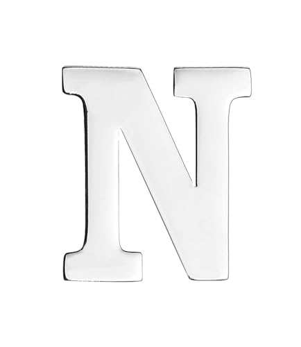 Image of vmcoatdu A-Z Initial Pins 26 Letters Pins 18K Gold Plated and Silver Tone Metal Brooch Breastpin Badge