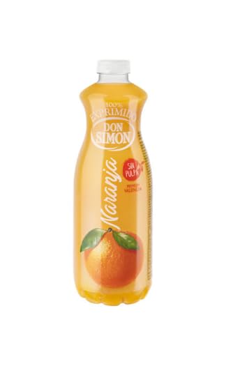 Don Simón Jus d'Ananas Sans Sucres Ajoutés, 100% Fruit, Liquide, 1L, Pack de 5 Bouteilles