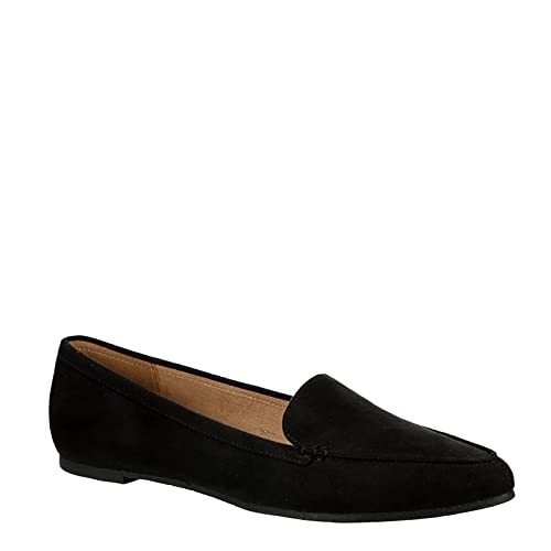 Image of XAPPEAL Ivie - Women's Classic Faux Suede Comfortable Pointed Toe Slip-on Loafer Flats