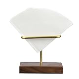 LIUMEI Kaffeefilterhalter,V60 Filterhalter - V60 Walnuss-Kaffeefilterpapier-Rack Kaffeefilterregal Filterpapier-Aufbewahrungsbehälter
