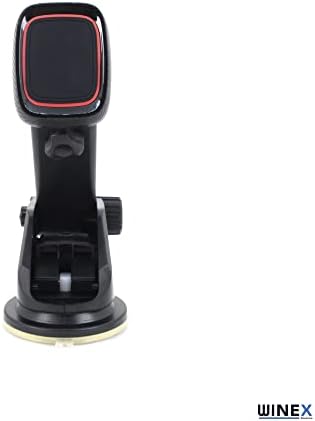 Winex Mıknatıslı 360° Araç İçi Mıknatıslı Telefon Tutucu Siyah - Görsel 2