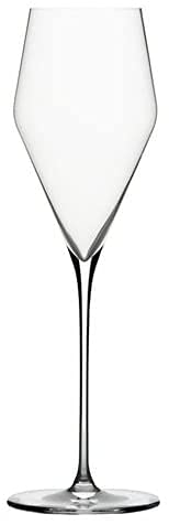 Zalto Denk'Art - Copa de champán en caja de regalo | Copa de vino soplada a mano | Juego de 1, 2 o 6 unidades | Apto para lavavajillas + paño especial para limpiar vasos (2 unidades)