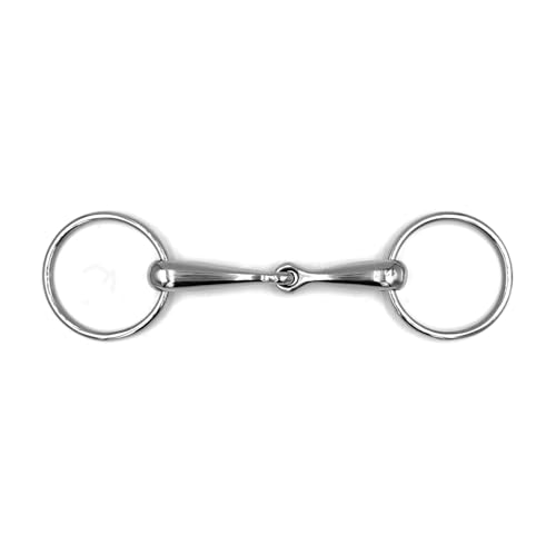 Equine Smile Gebiss ES0109 ErgoBit Bit Wassertrense Einfach Gebrochen aus Edelstahl Ringdurchmesser 65 mm Gebissstärke 18 mm (14.5 cm)