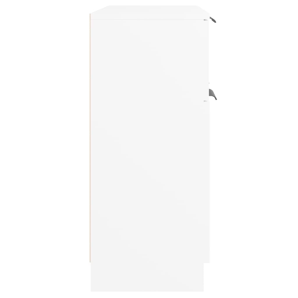 vidaXL Buffet Organisateur de Maison Armoire de Rangement Meuble de Rangement Armoire de Salon Intérieur Blanc 60x30x70 cm Bois d'Ingénierie