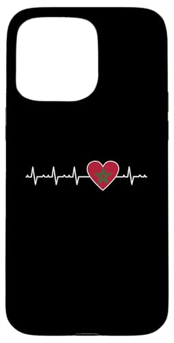 Drapeau du Maroc Heartbeat Apparel Heritage marocain Coque pour iPhone 15 Pro Max