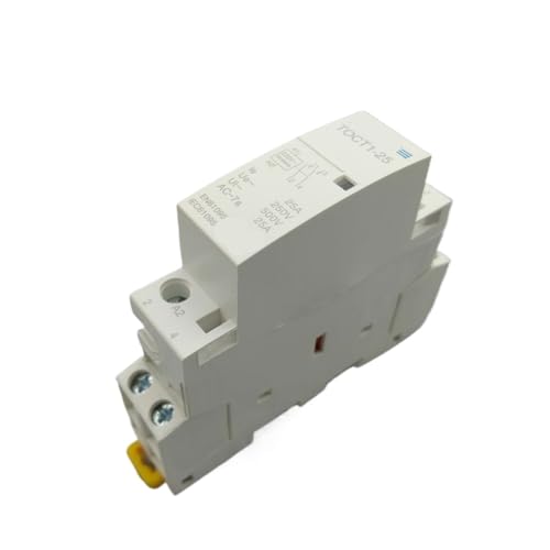Contactor de CA TOCT1 de 25A con aislamiento térmico para riel DIN 2
