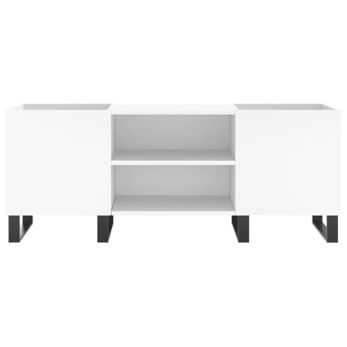 Buffet Bas de Rangement Vinyles avec Pieds en Fer Robustes - 5