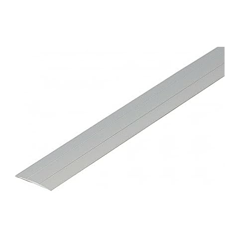 Self-Adhesive Anodised Aluminium Door Floor Bar Edge Trim Threshold 38mmx900mm LPP38-K TMW Profiles(Silver) Cover
