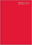 Agenda acadèmica A5 2020-2021 setmanal tapa dura enquadernat (vermell)