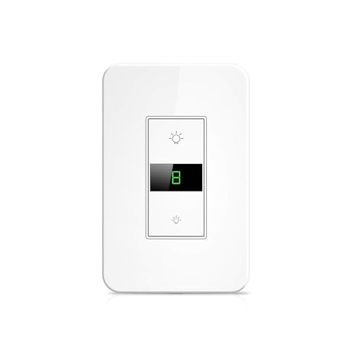Smart Dimmer Switch, Maxcio Smart Light Switch Dimmable,- 1 Pack