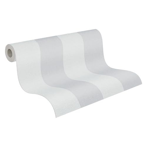 A.S. Création Pure Elegance Vliestapete mit Blockstreifen 0,53 x 10,05 m...