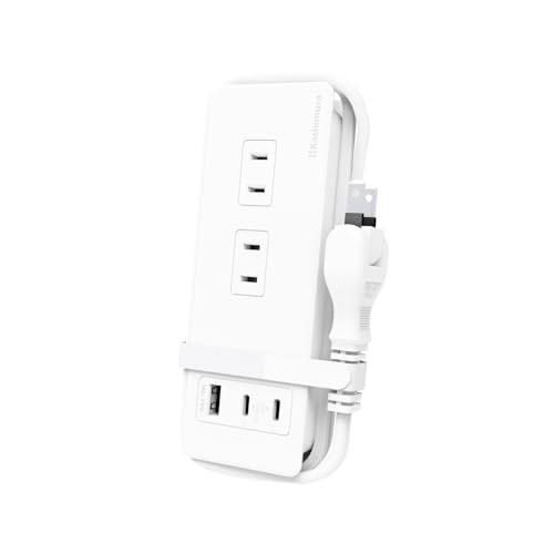 Amazon.co.jp: カシムラ ケーブルを本体に巻きつけられる電源タップ