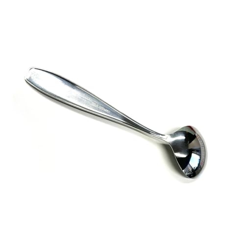 Culinex Premium Stainless Steel 9.5" Oval All Purpose Serving Spoon Set of 2, Deluxe| Silver Rustproof Dishwasher Safe Heavy Kitchen Tools, Serveware, Tableware by thinKitchen