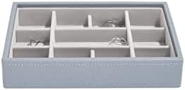 Stackers Dusky Blue Mini Jewellery BoxTrinkets Layer