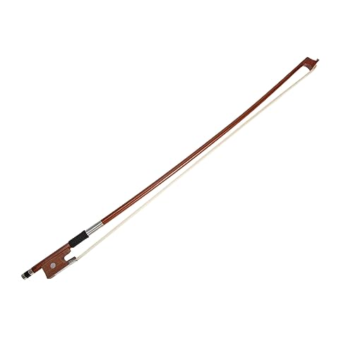 Garneck Violin Bow Brazilwood with Horsehair for Beginners Students Durable Musical Instrument Accessory for Practice and Performance