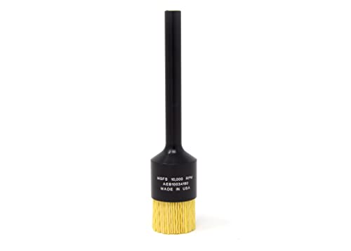 Image of BRM AEB1003480 NAMPOWER End Brush, 1 inch Diameter, 5 inch OAL, 80 Grit, Ceramic Abrasive Filament